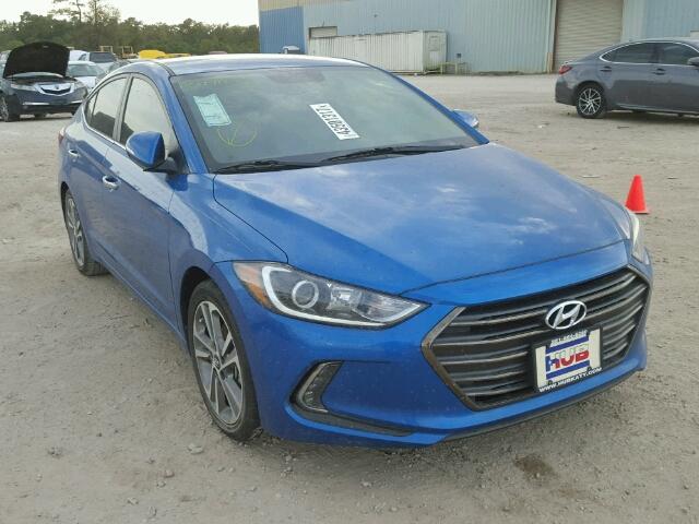 5NPD84LF4HH042056 - 2017 HYUNDAI ELANTRA SE BLUE photo 1