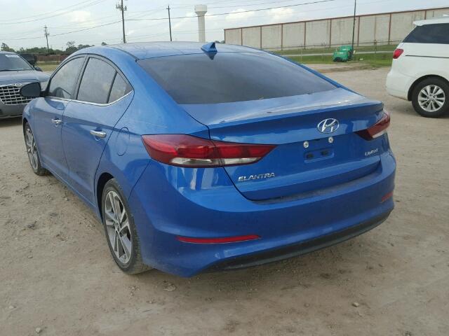 5NPD84LF4HH042056 - 2017 HYUNDAI ELANTRA SE BLUE photo 3