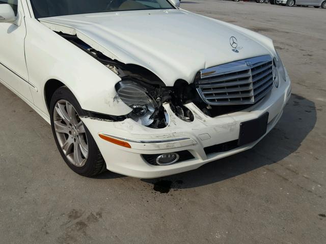 WDBUF87X69B384304 - 2009 MERCEDES-BENZ E 350 4MAT WHITE photo 9