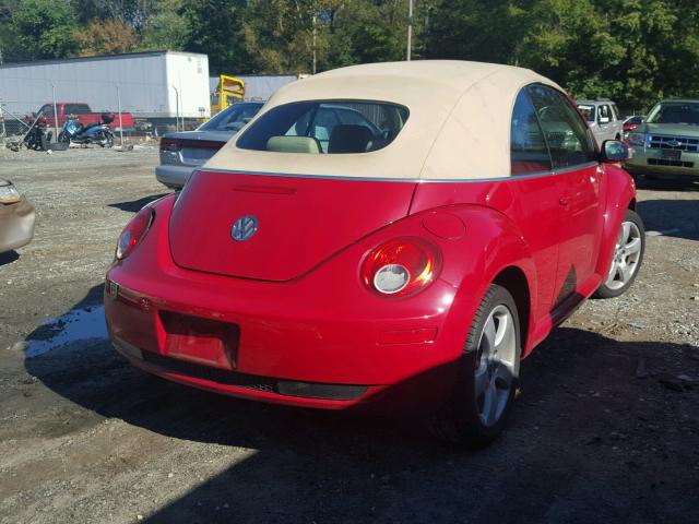 3VWSG31Y36M332995 - 2006 VOLKSWAGEN NEW BEETLE 红色 照片 4