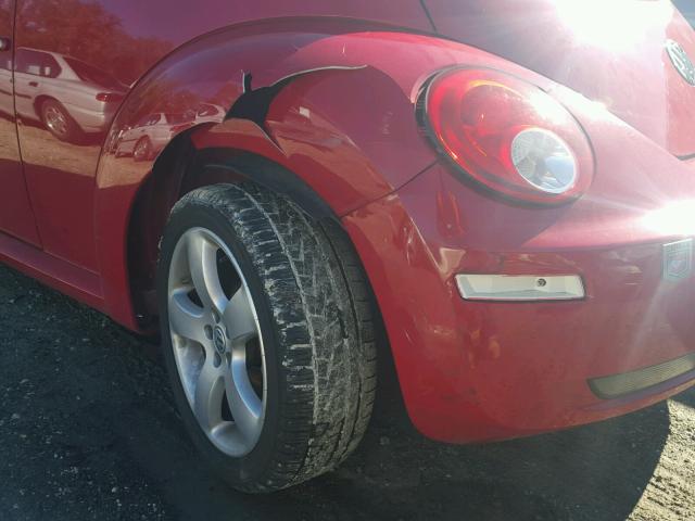 3VWSG31Y36M332995 - 2006 VOLKSWAGEN NEW BEETLE RED photo 9