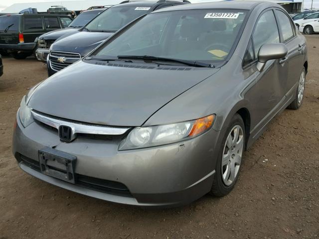 1HGFA16558L071349 - 2008 HONDA CIVIC GRAY photo 2