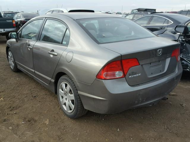 1HGFA16558L071349 - 2008 HONDA CIVIC GRAY photo 3