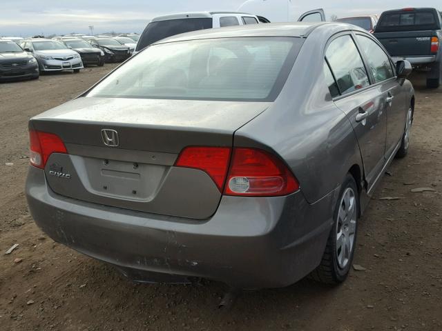 1HGFA16558L071349 - 2008 HONDA CIVIC GRAY photo 4