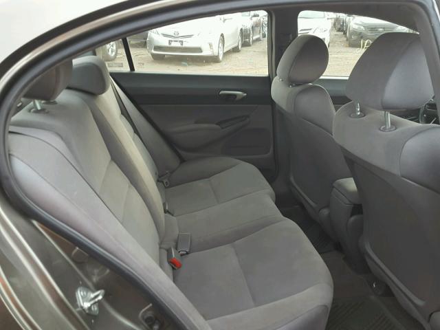 1HGFA16558L071349 - 2008 HONDA CIVIC GRAY photo 6