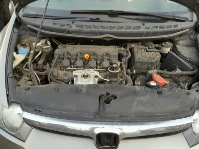 1HGFA16558L071349 - 2008 HONDA CIVIC GRAY photo 7