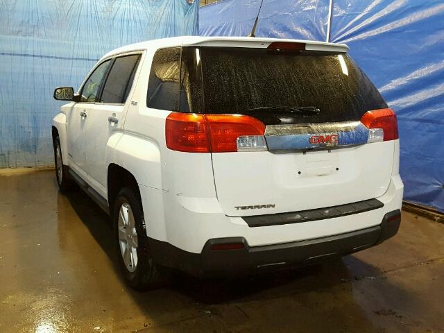 2GKALMEK2C6327349 - 2012 GMC TERRAIN SL WHITE photo 3