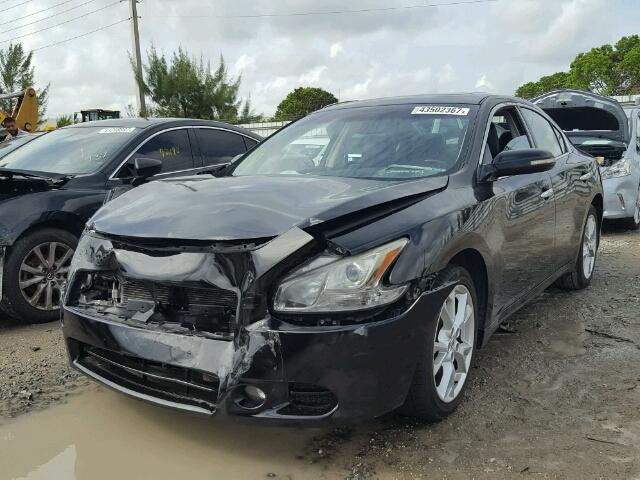 1N4AA5APXCC806964 - 2012 NISSAN MAXIMA S BLACK photo 2