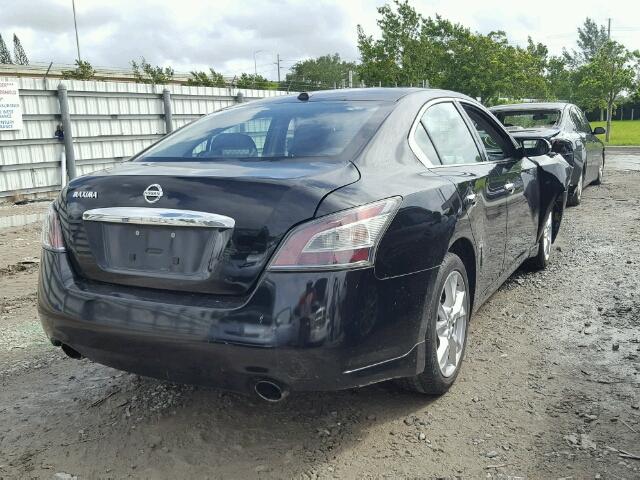 1N4AA5APXCC806964 - 2012 NISSAN MAXIMA S BLACK photo 4