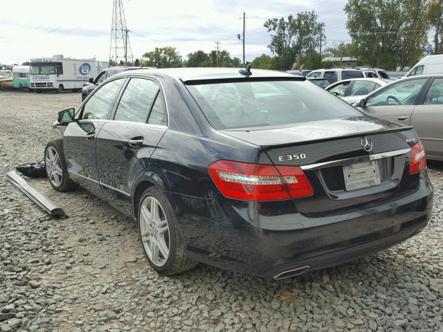 WDDHF8HB6BA303700 - 2011 MERCEDES-BENZ E BLACK photo 3