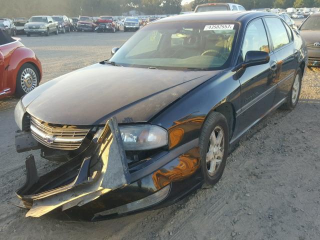 2G1WH52K639191439 - 2003 CHEVROLET IMPALA LS BLACK photo 2