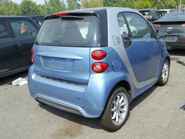 WMEEJ9AA5EK784588 - 2014 SMART FORTWO ELE 蓝色 照片 4