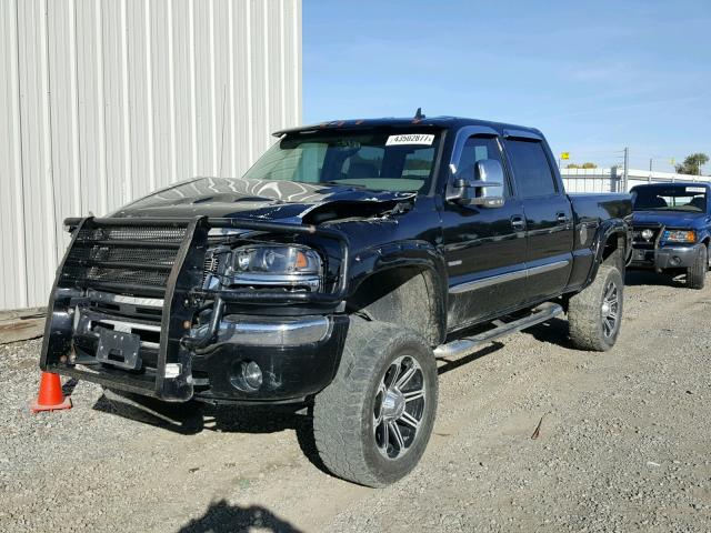 1GTHK23D86F233671 - 2006 GMC SIERRA K25 BLACK photo 2