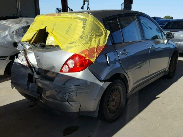 3N1BC13E37L369321 - 2007 NISSAN VERSA S SILVER photo 4