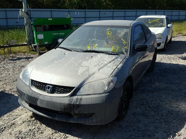 1HGEM22665L024981 - 2005 HONDA CIVIC LX GRAY photo 2