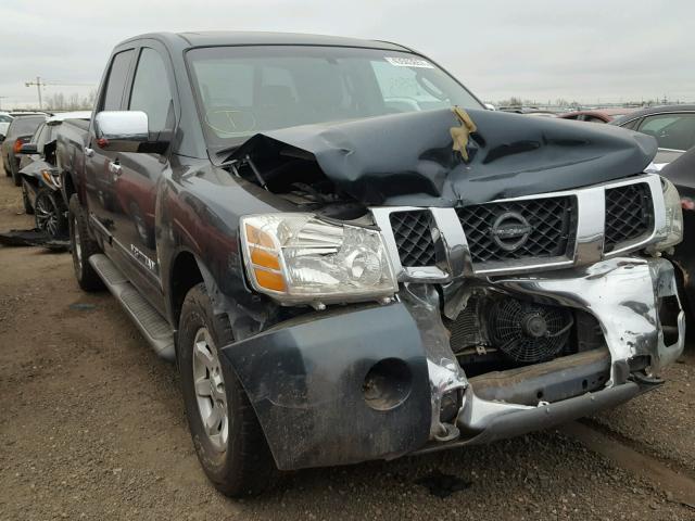 1N6AA07B65N550206 - 2005 NISSAN TITAN XE GREEN photo 1