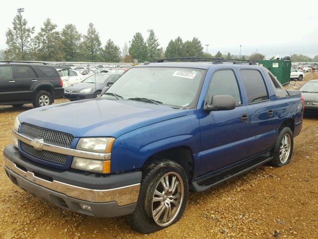 3GNEC12T04G175495 - 2004 CHEVROLET AVALANCHE BLUE photo 2