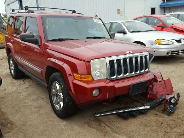 1J8HG58246C105660 - 2006 JEEP COMMANDER RED photo 1