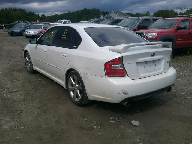 4S3BL676156205201 - 2005 SUBARU LEGACY GT WHITE photo 3