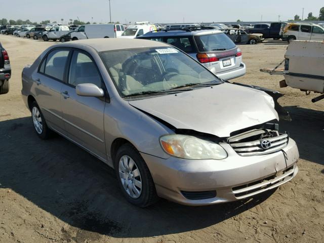 1NXBR38E13Z150711 - 2003 TOYOTA COROLLA CE SILVER photo 1