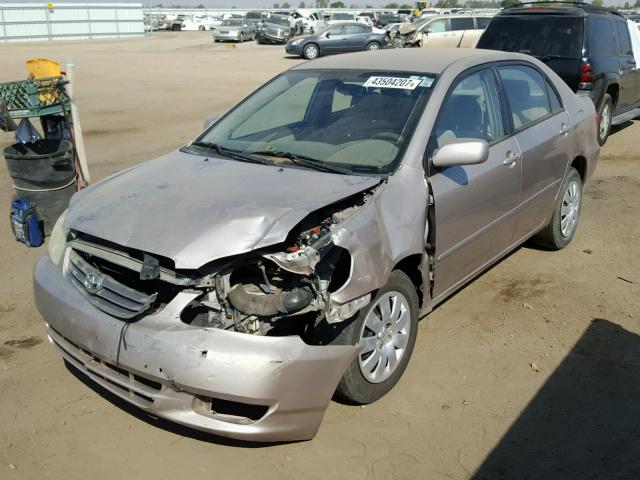 1NXBR38E13Z150711 - 2003 TOYOTA COROLLA CE SILVER photo 2