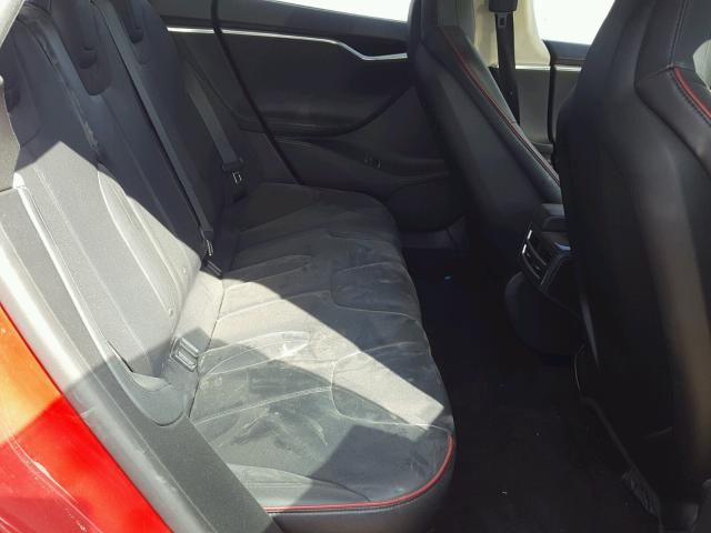 5YJSA1CP5DFP26657 - 2013 TESLA MODEL S Qırmızı foto 6