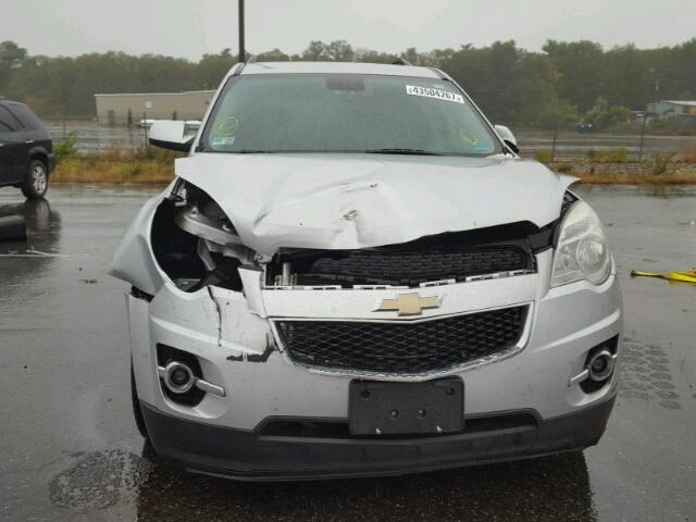 2GNFLNEK3C6388210 - 2012 CHEVROLET EQUINOX SILVER photo 9