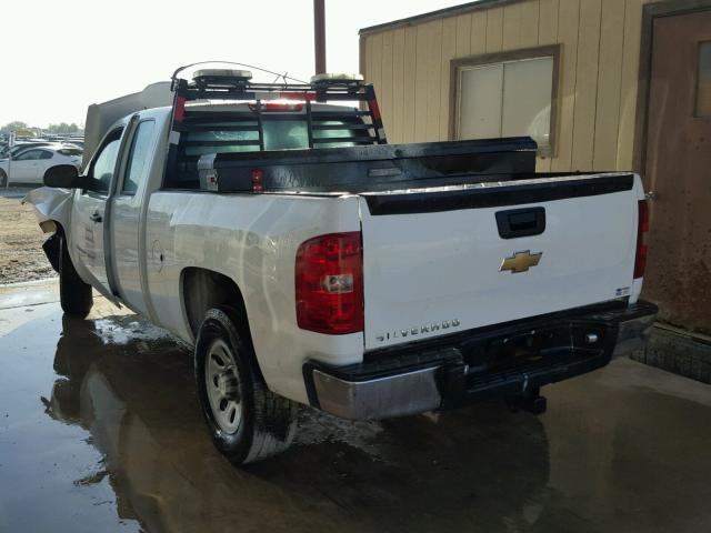 1GCEC19C49Z281356 - 2009 CHEVROLET SILVERADO WHITE photo 3