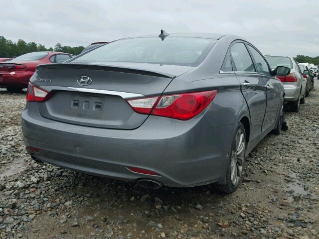 5NPEC4ACXDH608906 - 2013 HYUNDAI SONATA SE GRAY photo 4