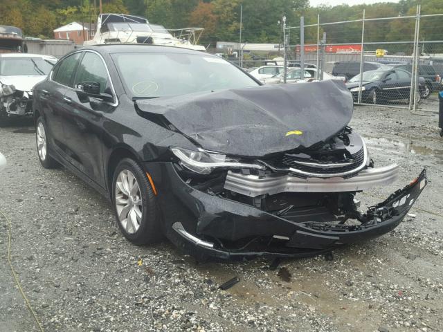 1C3CCCCB1FN757038 - 2015 CHRYSLER 200 C BLACK photo 1