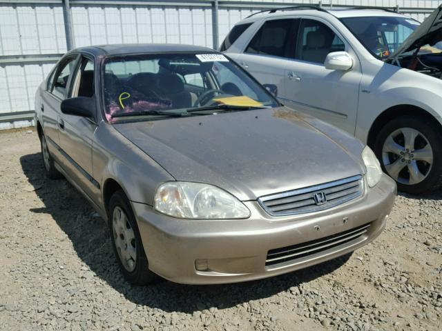 1HGEJ6679YL052491 - 2000 HONDA CIVIC LX GOLD photo 1