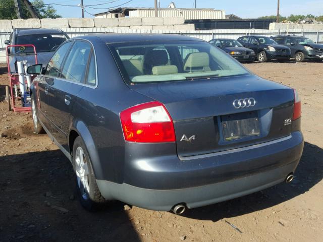 WAULT68E23A330984 - 2003 AUDI A4 3.0 QUA GRAY photo 3