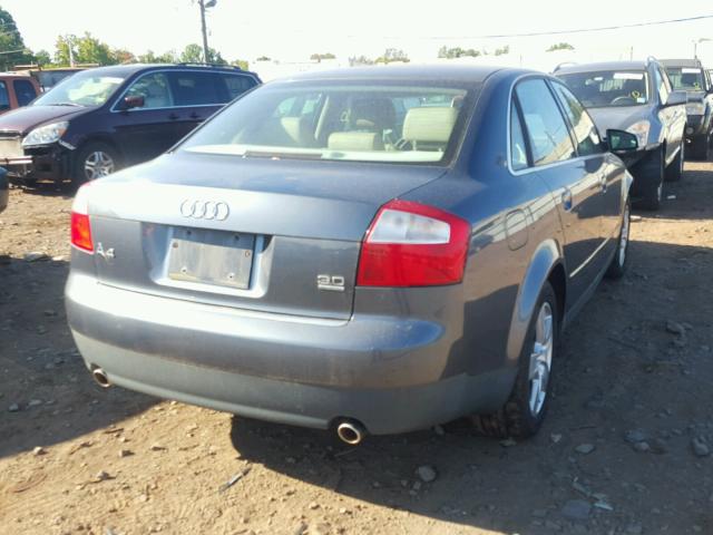 WAULT68E23A330984 - 2003 AUDI A4 3.0 QUA GRAY photo 4