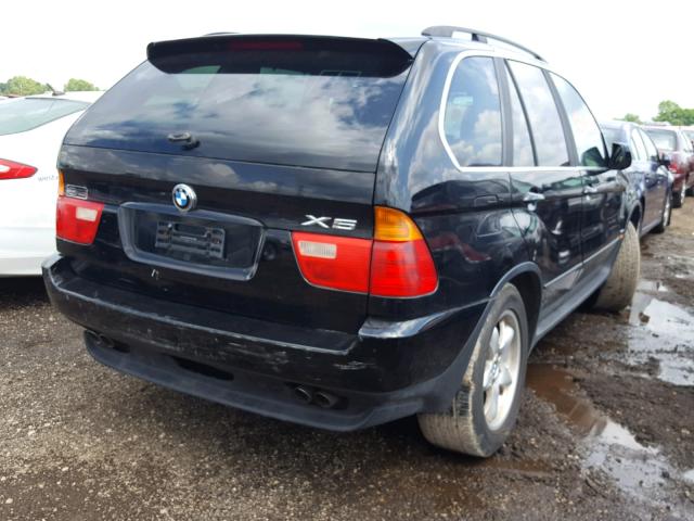 5UXFB33552LH33452 - 2002 BMW X5 4.4I BLACK photo 4