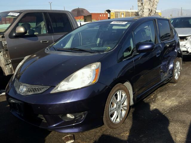 JHMGE87409S050274 - 2009 HONDA FIT SPORT BLUE photo 2