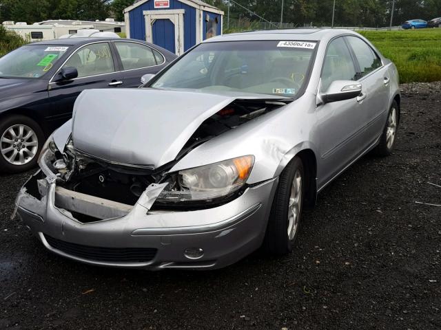 JH4KB16627C004823 - 2007 ACURA RL SILVER photo 2