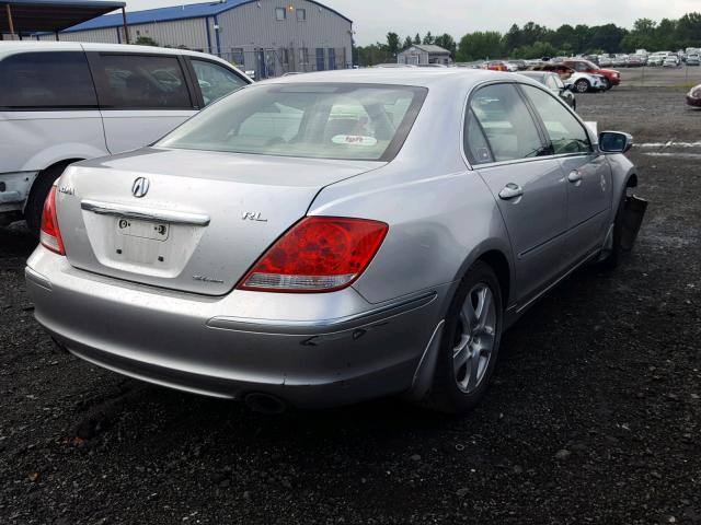 JH4KB16627C004823 - 2007 ACURA RL SILVER photo 4