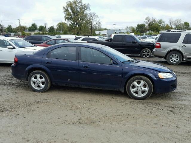 1B3EL46X06N112612 - 2006 DODGE STRATUS SX BLUE photo 9