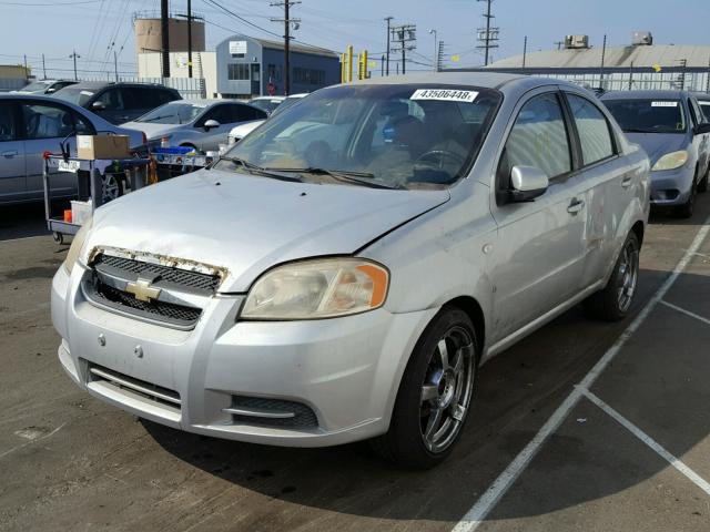 KL1TD56697B047611 - 2007 CHEVROLET AVEO BASE Күміс фото 2