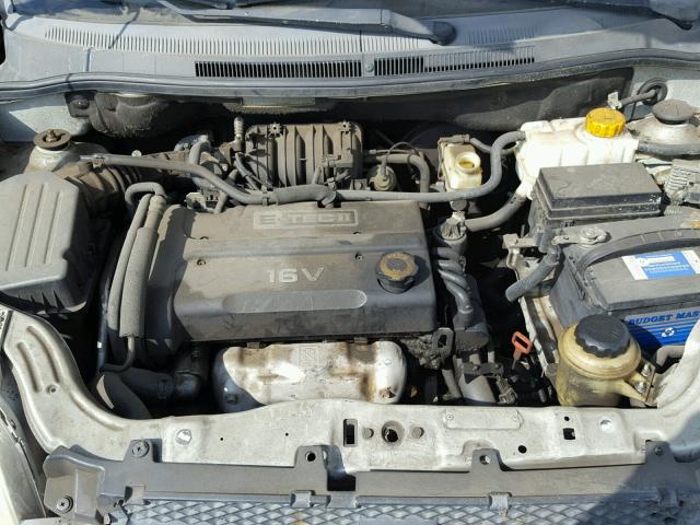 KL1TD56697B047611 - 2007 CHEVROLET AVEO BASE Күміс фото 7