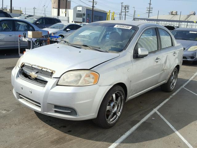 KL1TD56697B047611 - 2007 CHEVROLET AVEO BASE Күміс фото 9