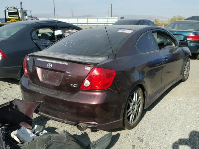 JTKDE177450003284 - 2005 TOYOTA SCION TC 栗色 照片 4