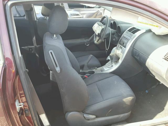 JTKDE177450003284 - 2005 TOYOTA SCION TC 栗色 照片 5