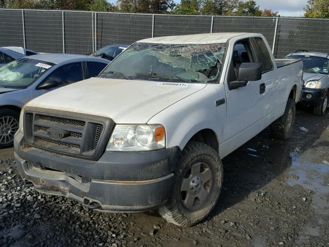 1FTRX14W05NA18595 - 2005 FORD F150 WHITE photo 2