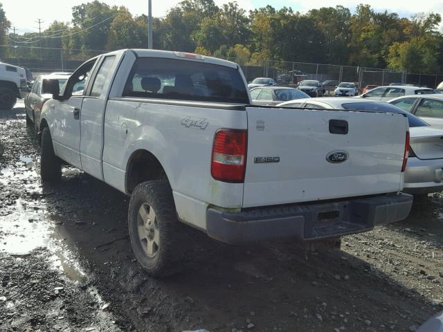 1FTRX14W05NA18595 - 2005 FORD F150 WHITE photo 3