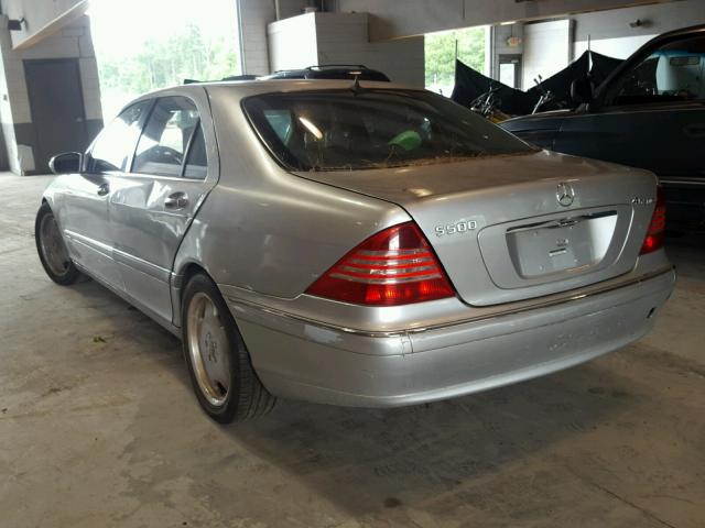 WDBNG84J53A372739 - 2003 MERCEDES-BENZ S 500 4MAT SILVER photo 3