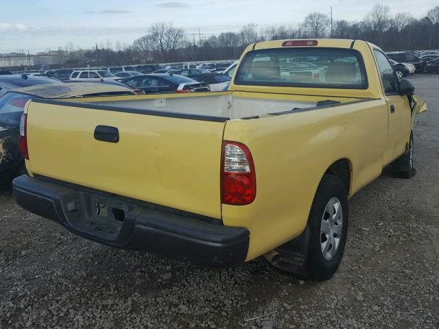 5TBJU32135S451677 - 2005 TOYOTA TUNDRA YELLOW photo 4