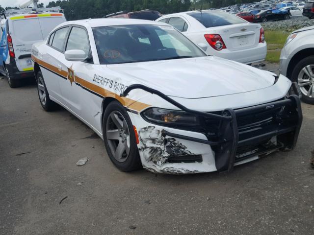 2C3CDXAT5JH212445 - 2018 DODGE CHARGER PO WHITE photo 1