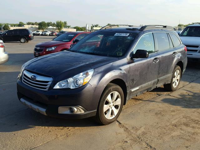 4S4BRDKCXA2364375 - 2010 SUBARU OUTBACK 3. BLUE photo 2