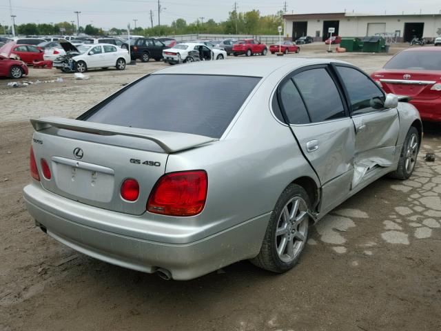 JT8BL69S240015630 - 2004 LEXUS GS Plata foto 4